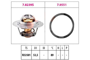 Termostat Facet Th510889j 1880239 580239 Qth269k