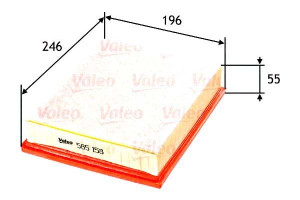 Filtr Powietrza Renault Valeo