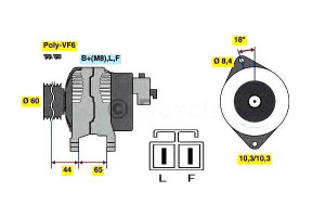 Alternator Opel Astra 1,7cdti Bosch