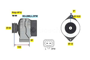Alternator (14v 140a) Opel Astra H Astra H Gtc Sig