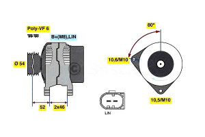 Alternator (14v 150a) Volvo S80 Ii V70 Iii Ford Mo