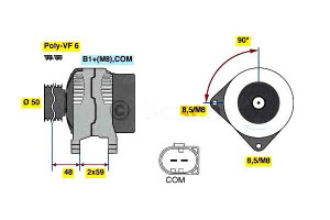 Alternator Audi A4 2,0tdi 07- Bosch