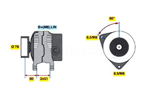 Alternator Ford Galaxy 1,8 06- Bosch