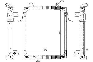 Chłodnica Silnika Rvi Premium Dci11b/43-dci11g 08.