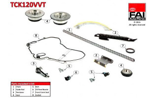 Zestaw Łańcucha Rozrządu Alfa Fiat 159 2,2 Jts (05
