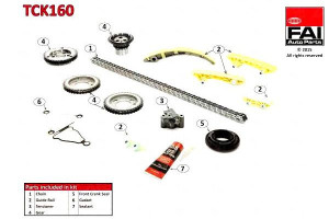 Zestaw Łańcucha Rozrządu Ford Transit 2.4 Tde (04-