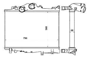 Intercooler Mercedes Atego Atego 2 Om900.912-om924