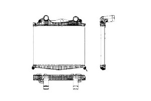 Intercooler (wloty Do Góry) Man Tga Tgs D0836lf41-