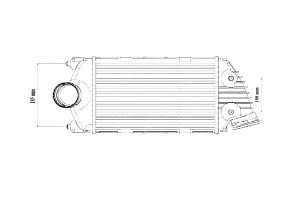 Intercooler Porsche 911 3.6/3.8 09.09-12.12 Nrf