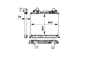 Intercooler (wloty Do Góry) Man Tga Tgs D0836lf41-