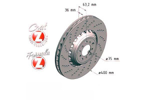 Tarcze Hamulcowe 2szt Bmw 5 F10 F18 M5 11- Lp Zimm