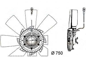 Wentylator Chłodnicy Behr Hella 7420981232 2103740