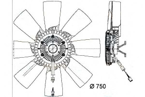 Wentylator Chłodnicy Behr Hella 1453967 2052003 18