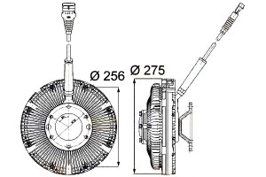 Wiskoza Sprzęgło Wiskotyczne Hella 1737460 1742083