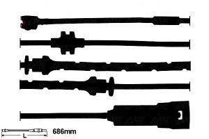 Czujnik Zużycia Klocków Fiat Croma Opel Signum Vec