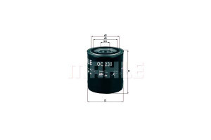Filtr Oleju Mahle 93156480 9975154 9975189 Jrtz116