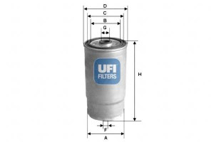 Filtr Paliwa Diesel Ufi