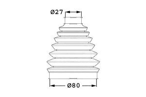 Zestaw Osłony Przegubu Sasic 71745014 Qjb2788 7558