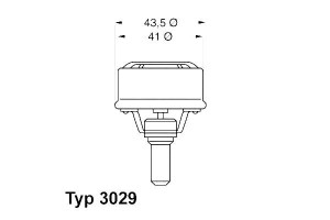 Termostat Renault 86c Wahler