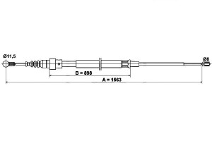 Linka Hamulca Ręcznego Vw Touran 1.2-2.0d 02.03-05