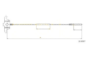 Linka Hamulca Ręcznego Volvo S60 00-10 Przód Cofle
