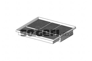 Filtr Powietrza Mercedes W202 95- Stary C 30 195 F