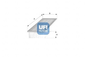 Filtr Powietrza Smart Fortwo 0.8cdi 07- Ufi