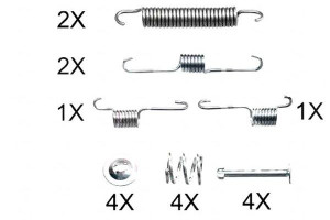 Sprężynki Do Szczęk Ham. Daihatsu Cuore 98-03 A.b.
