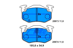 Klocki Hamulcowe Citroen Zx Peugeot 106 Ii 205 I 2