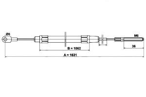 Linka Hamulca Ręcznego Bmw 3 (e36) 1.6-3.2 09.90-1