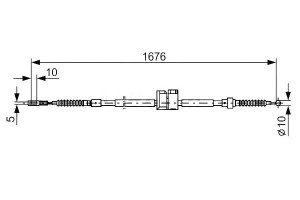 Linka Hamulca Ręcznego Audi 100 200 A6 V8 1.8-4.2