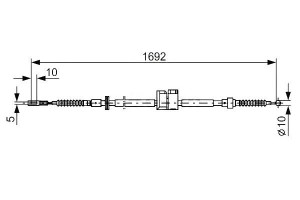 Linka Hamulca Ręcznego Audi 100 200 A6 V8 1.8-4.2