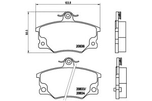 Klocki Hamulcowe Fiat Tipo Tempra Brembo