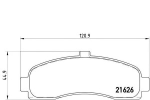 Klocki Hamulcowe Nissan Micra K11e 92-02 Brembo
