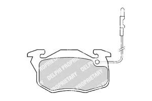 Klocki Hamulcowe Peugeot 106 96- Delphi Ham