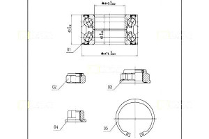 Łożysko Koła Komplet Przód Audi A3 Tt Seat Leon Oc