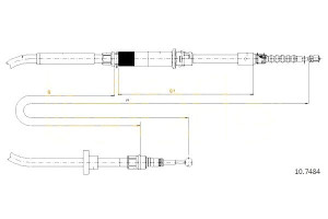 Linka Hamulca Ręcznego Vw Passat 96-05 4motion Cof