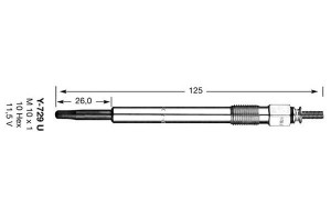 Świeca Żarowa Land Rover 2,5tdi Ngk