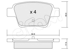 Klocki Hamulcowe Citroen C4 04- Tył Cifam