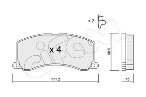 Klocki Hamulcowe Suzuki Baleno 95-99 Z Czuj. Cifam