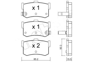 Klocki Hamulcowe Hyundai Sonata 96-98 Tył Metelli