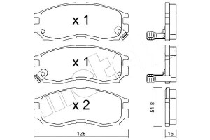 Klocki Hamulcowe Mitsubishi Space Wagon 91-98 Mete
