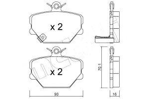 Klocki Hamulcowe Smart Fortwo 98- Metelli