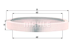 Filtr Powietrza Mahle 5025058 25069024 30943804 30