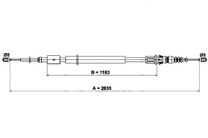 Linka Hamulca Ręcznego Citroen C4 C4 I Peugeot 307