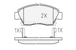 Klocki Hamulcowe Honda Przód Civic Crx 1,3-1,7 91-