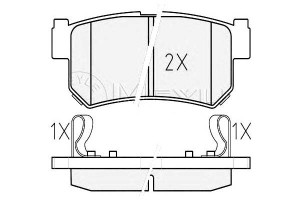 Klocki Hamulcowe Ssangyong Tył Kyron Rexton 02- Z