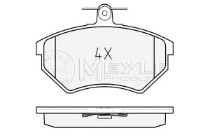 Klocki Hamulcowe Vw Przód Golf Passat Meyle