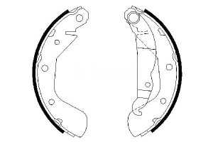 Szczęki Hamulcowe Opel Corsa C 00-06 Bez Abs Bosch