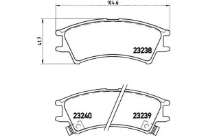 Klocki Hamulcowe Hyundai Atos 1.0 97- Brembo